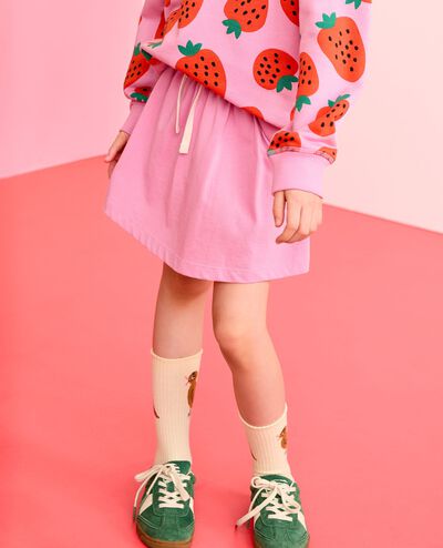 Drawcord Skort in Echinacea - main