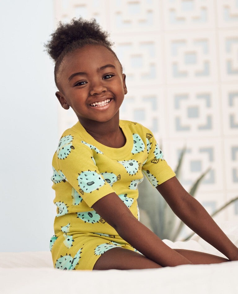 Kids Short John Pajama Set in Cutie and the Blowfish - main