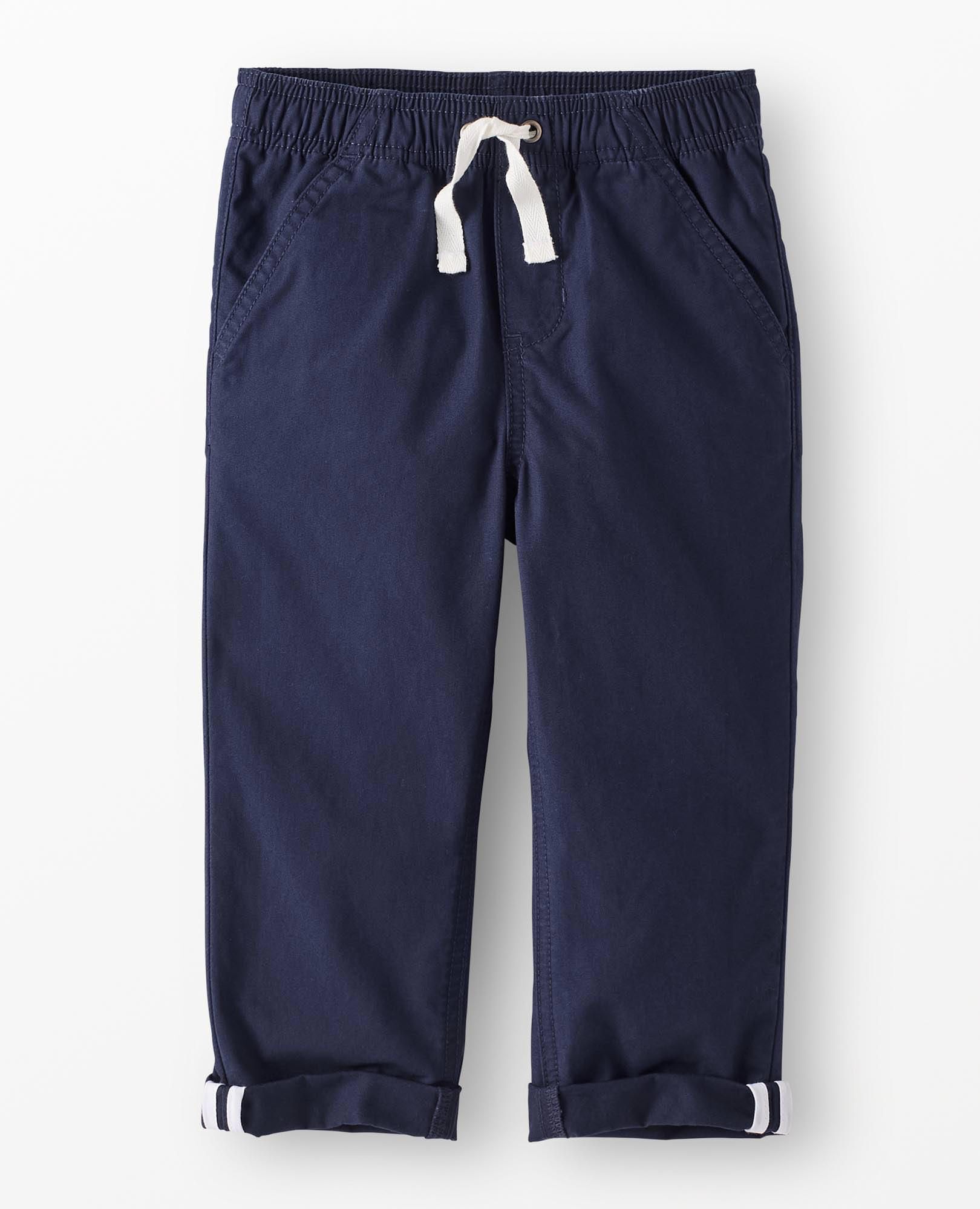 Canvas Pull-On Pants in Navy - main