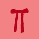 Holiday HannaSoft™ Stretch Pajama Set in Mini Bows on Macaron - swatch