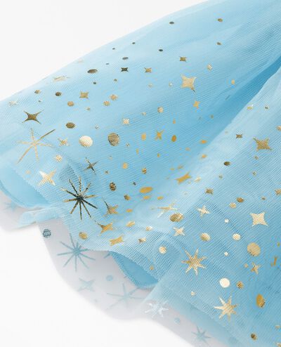 Baby Long Sleeve Tulle Shimmer Dress in Robin's Egg Blue - main