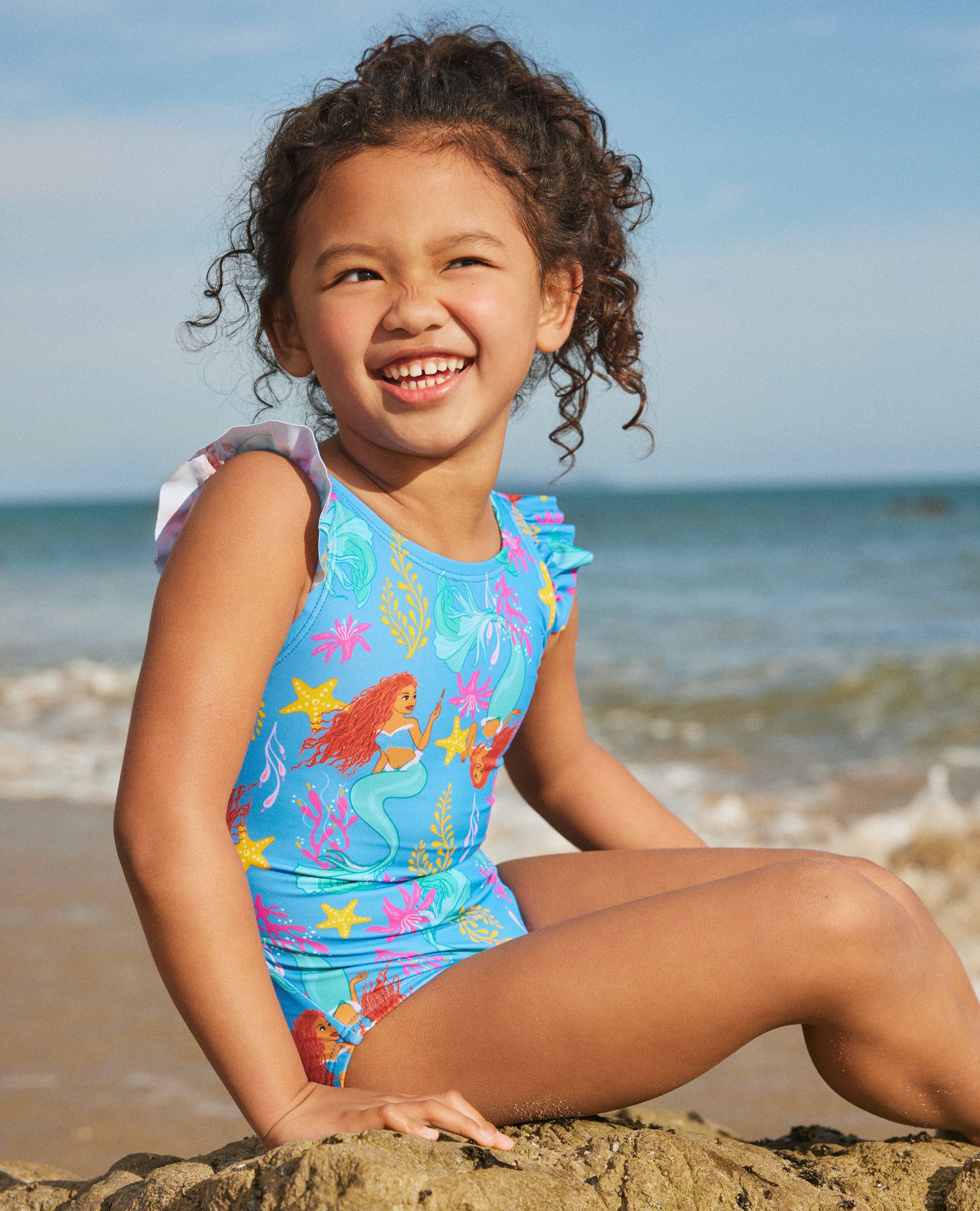 Disney s Little Mermaid Flutter Sleeve One Piece Swimsuit Hanna