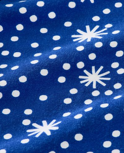 Holiday Flannel Pajama Set in First Snow on Galactic Blue - main