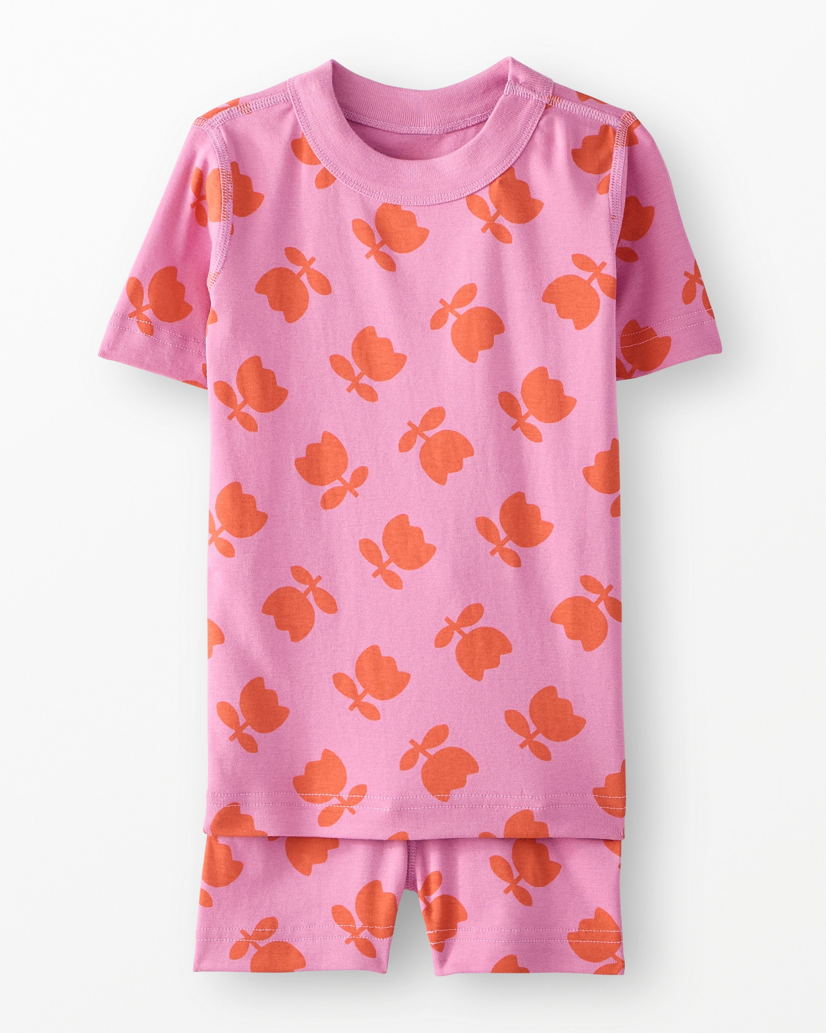 HannaJams™ Pajama Set in Tossed Tulips on Pink - main