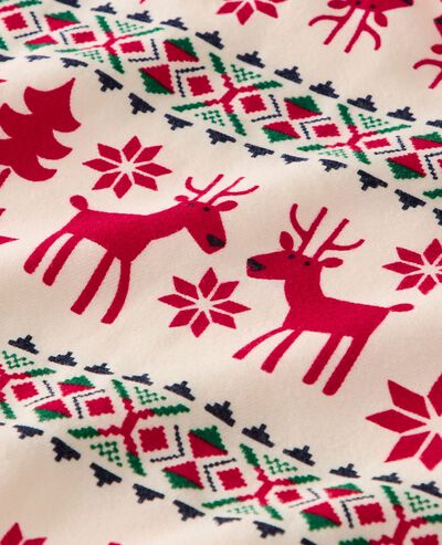 Adult Holiday Flannel Robe in Dear Deer - main