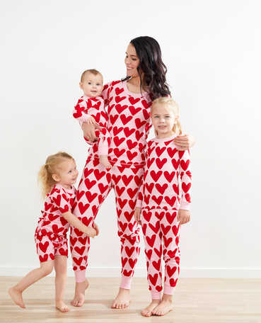 Hearts On Hearts Matching Family Pajamas
