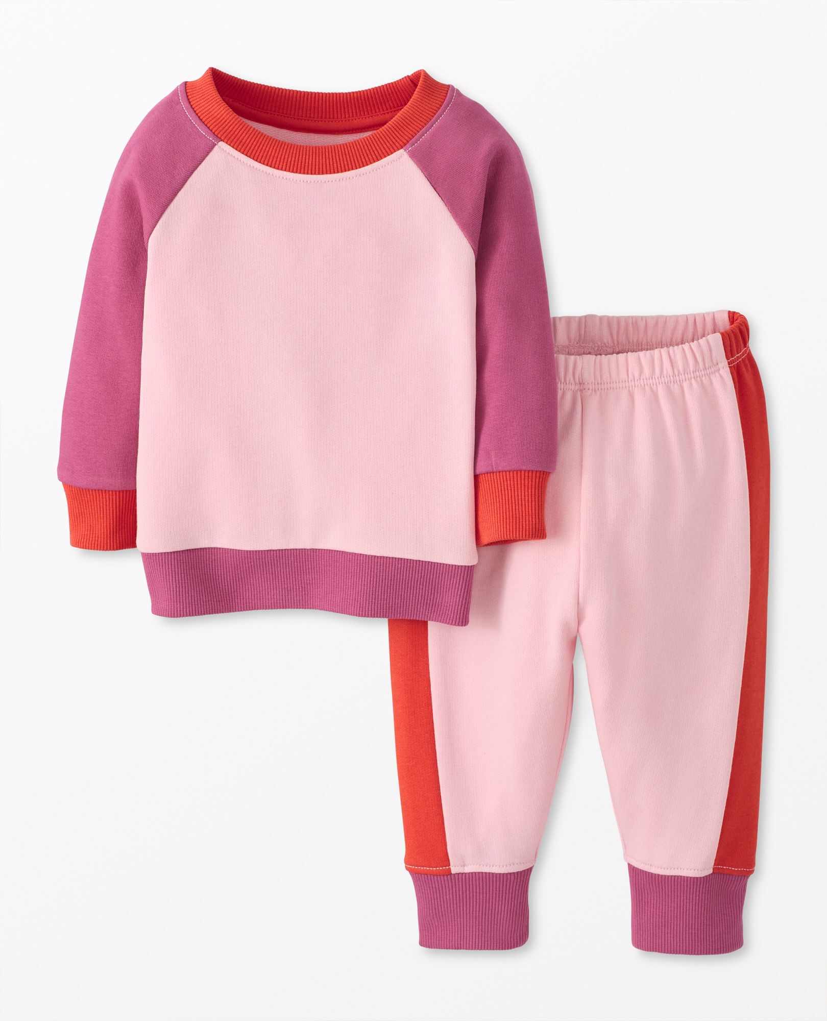 Baby French Terry Colorblock Sweats Set Hanna Andersson