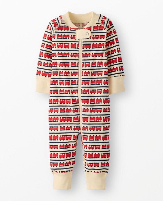 Toddler Holiday HannaJams™ Sleeper Pajamas in All Aboard - 100% Cotton - Size 18-24 mos by Hanna Andersson