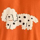 Long Sleeve Relaxed Fit Graphic T-Shirt in Cute Dogs on Bisque - swatch