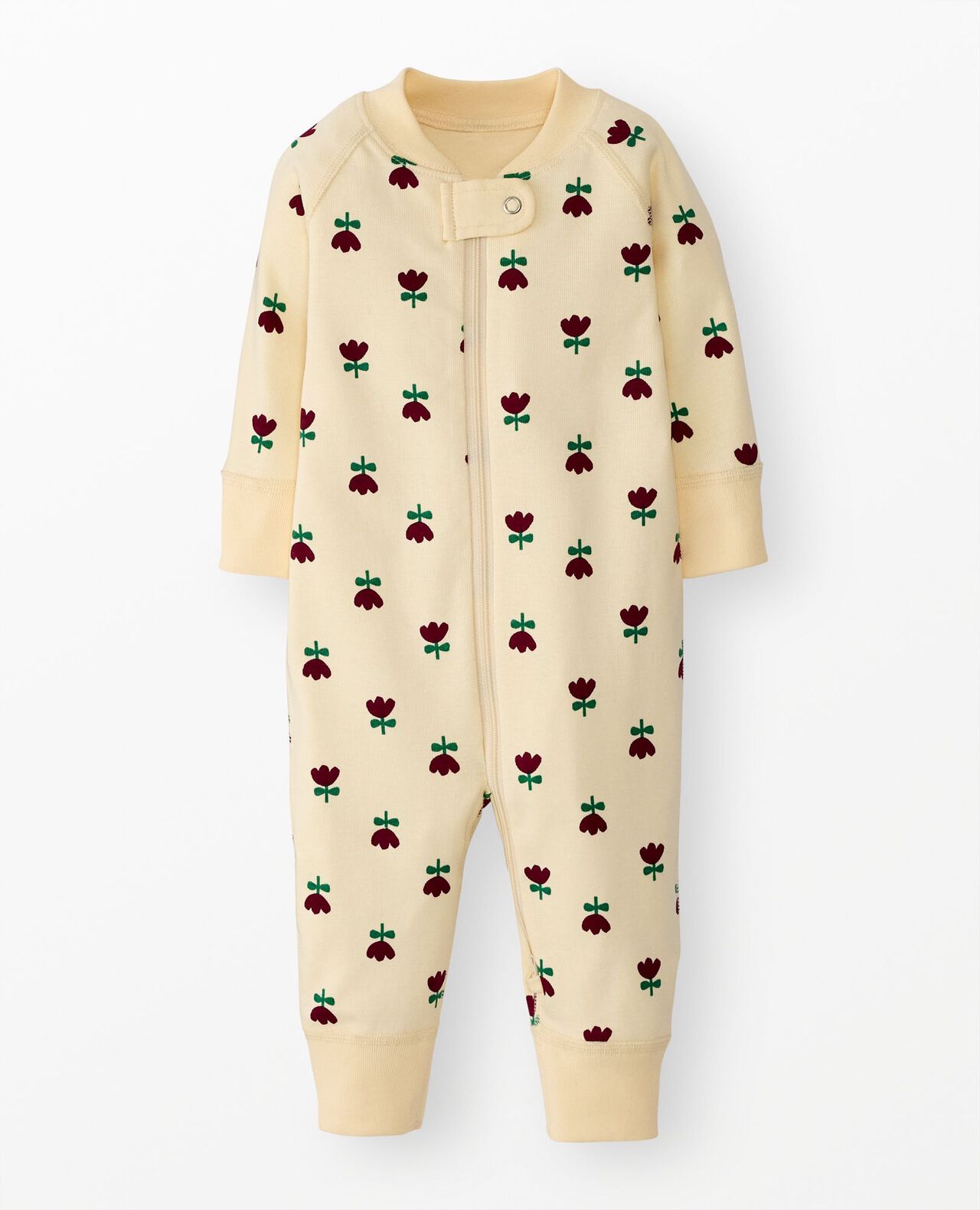 Pyjama Bébé Hanna Andersson Taille 0-3 Mois – Coton Bio, Motif Surf Rétro, Fermeture Zip