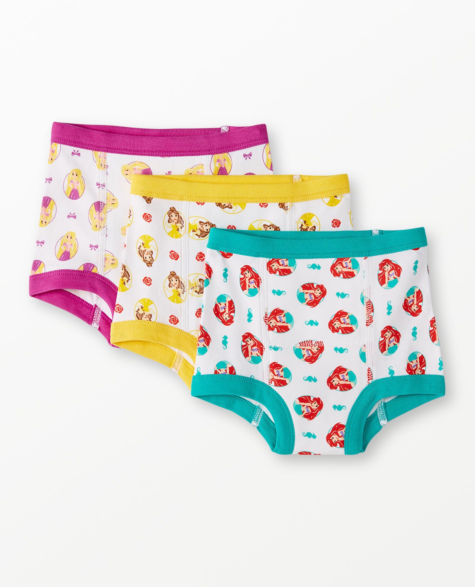 3 Pack Disney Princess Organic Cotton Training Underwear Hanna Andersson