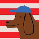 Long Sleeve Relaxed Fit Graphic T-Shirt in Footlong Dachshund - swatch