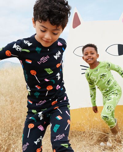 Halloween HannaJams™ Pajama Set in Tricks and Treats on Black - main