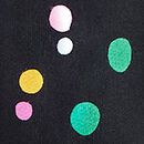Holiday French Terry Sweatpants in Confetti Dot on Black - swatch