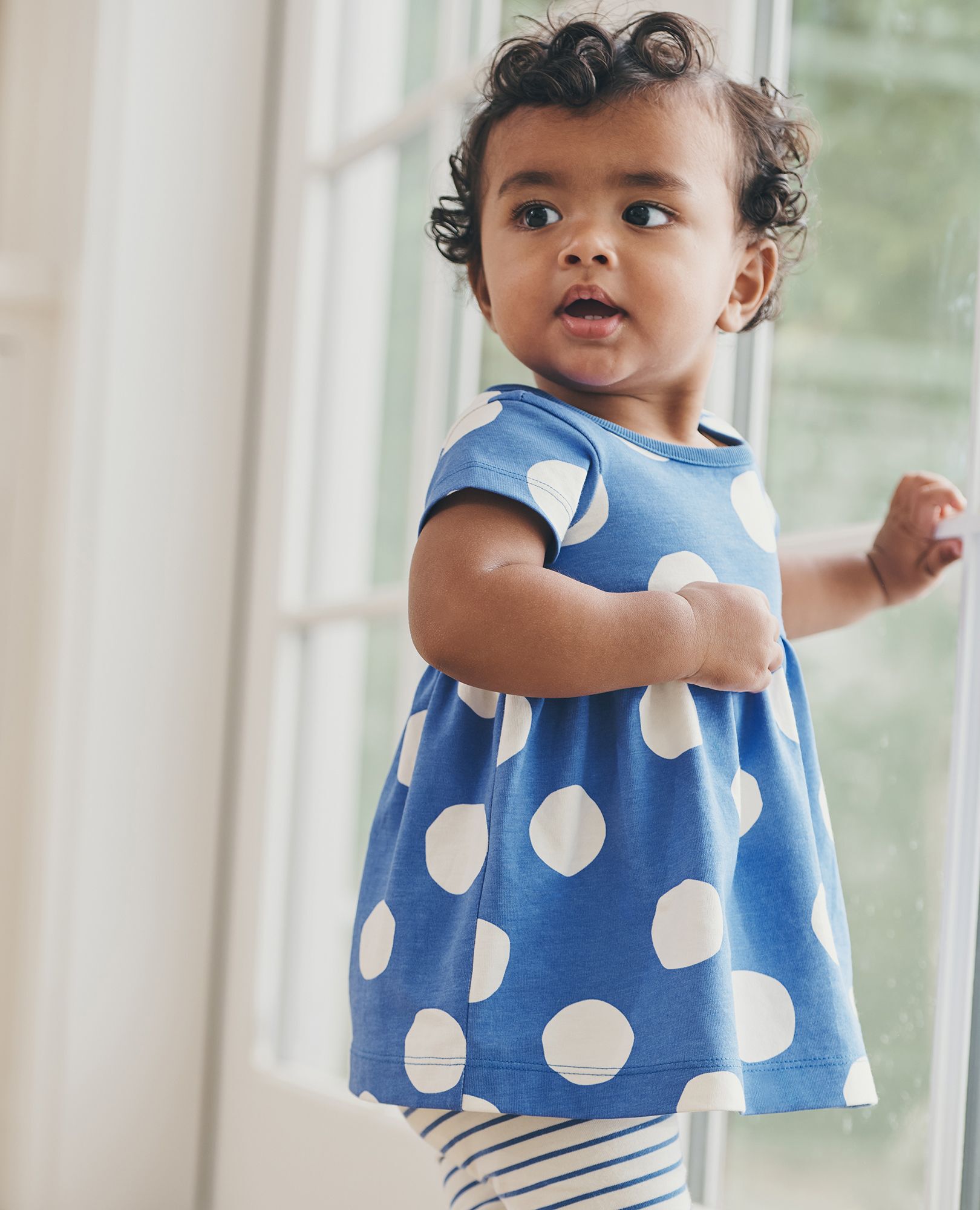 Baby polka top dot leggings