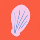 Crossback Skater Dress with Pockets in Seashells on Sun Fire - swatch