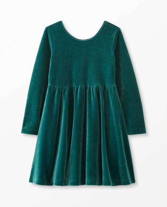 velour skater dress Hanna Andersson | Velour Super Soft Skater Dress