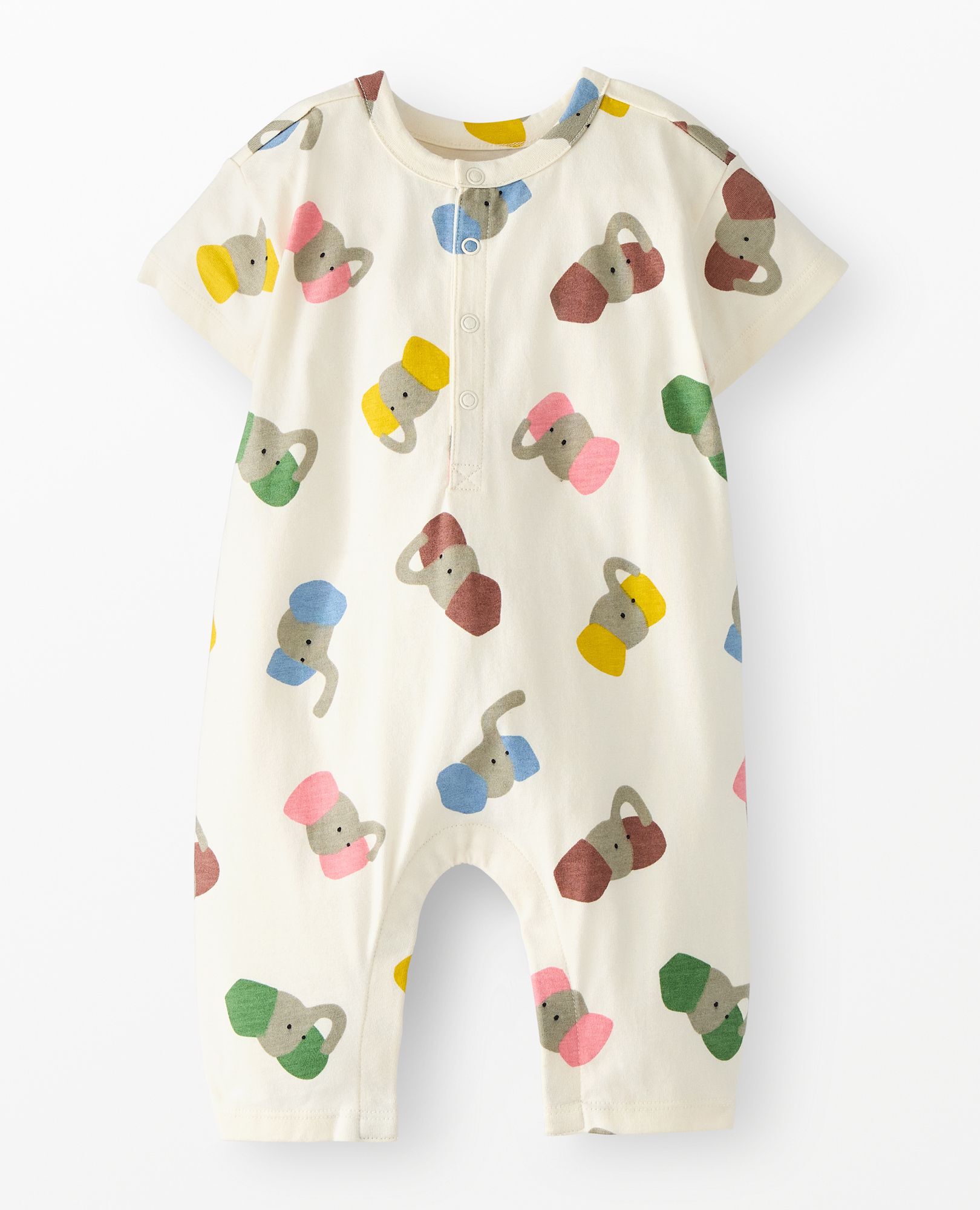 Baby Henley Romper | Hanna Andersson