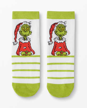 Dr. Seuss Grinch Knit Socks