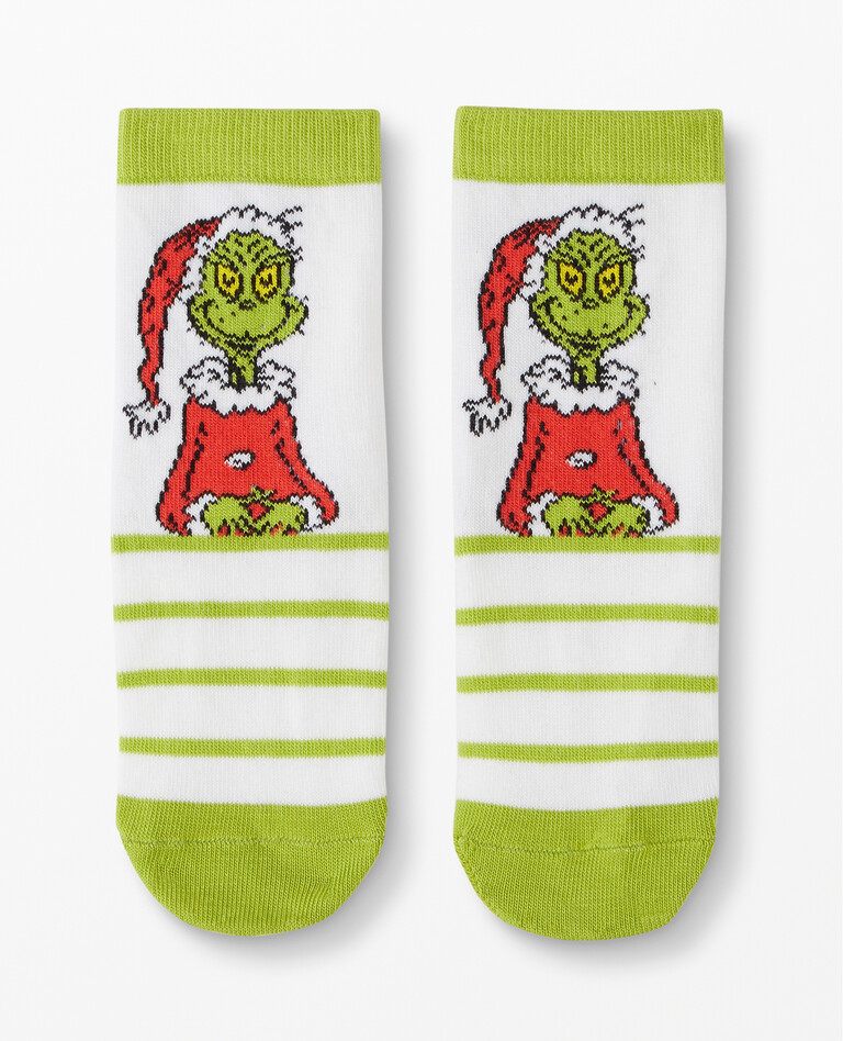 Dr. Seuss Grinch Knit Socks in Grinch - main