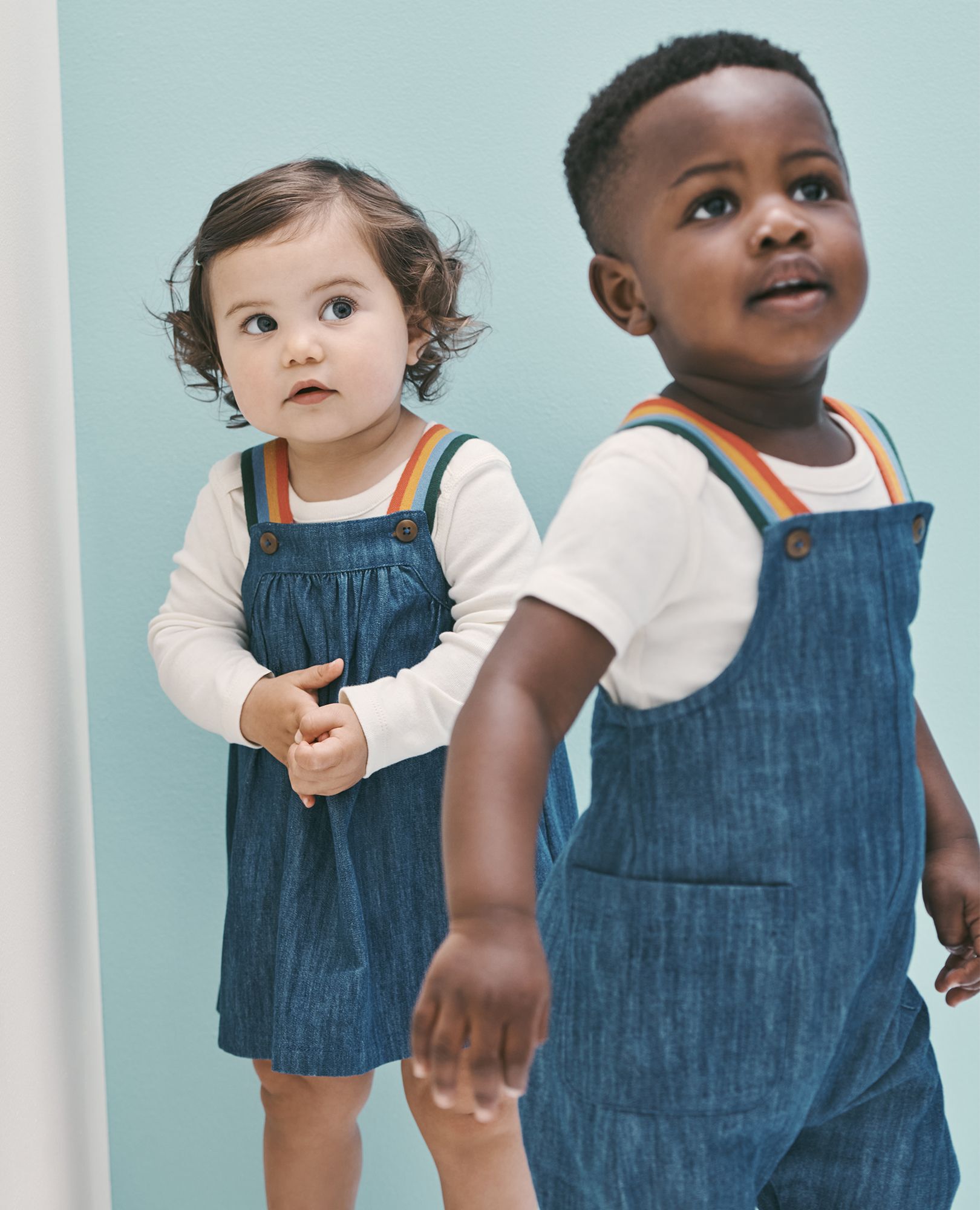 Chambray jumper dress shop