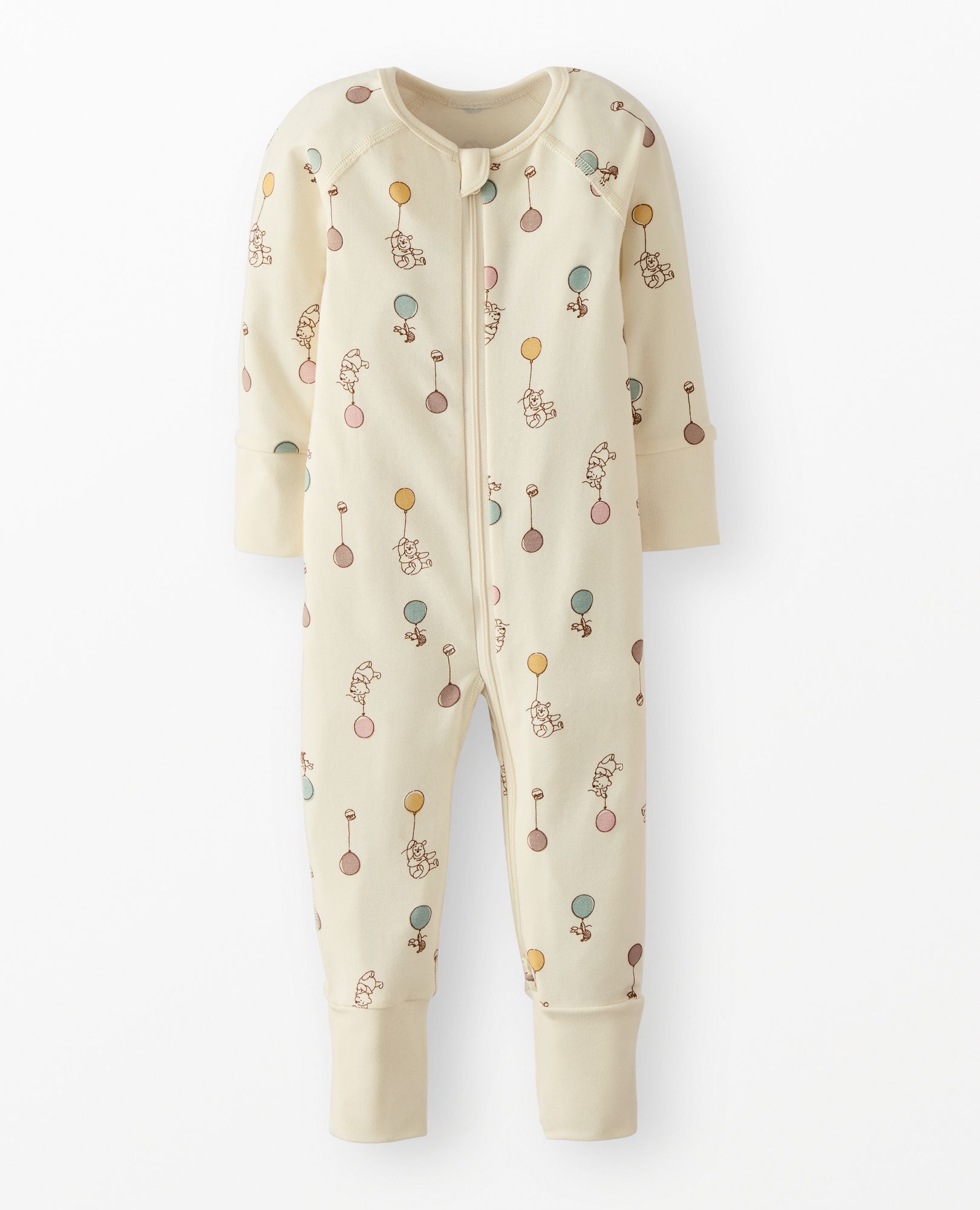 Disney Winnie the Pooh HannaSoft™ Stretch Sleeper in Winnie the Pooh Layette - Ecru - main