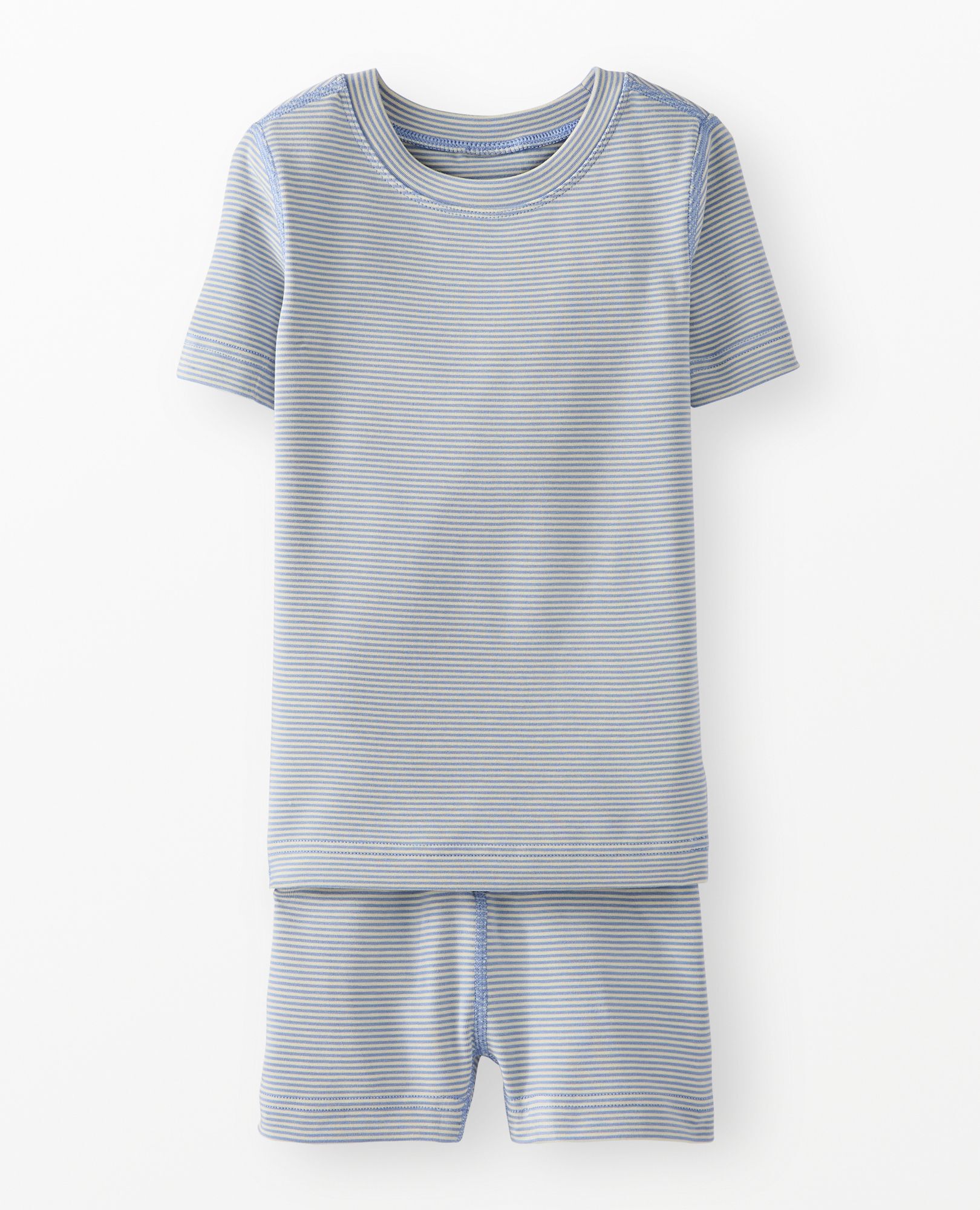 HannaSoft™ Stretch Pajama Set in Storm Blue/Almond Oil - main