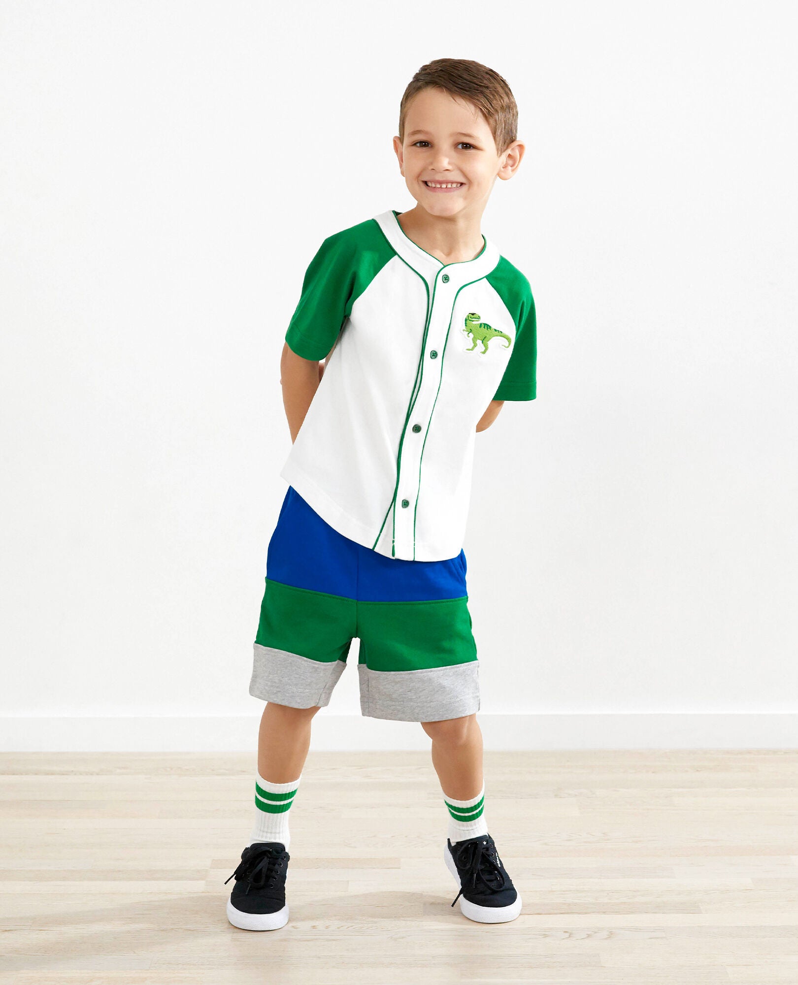 baseball jersey and shorts