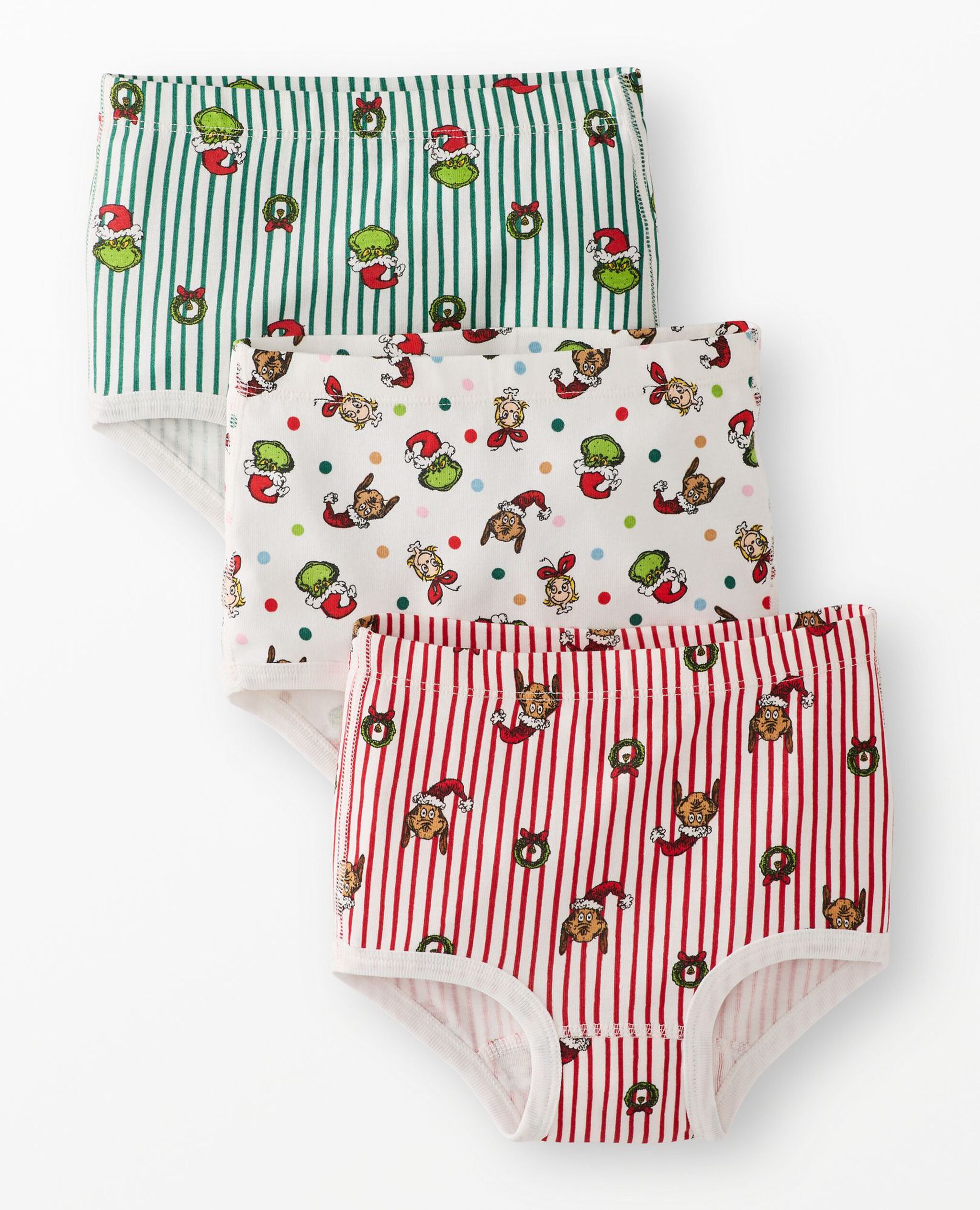 3-Pack Dr. Seuss Grinch Organic Cotton Classic Underwear in Girls Grinch 3PK Brief - main