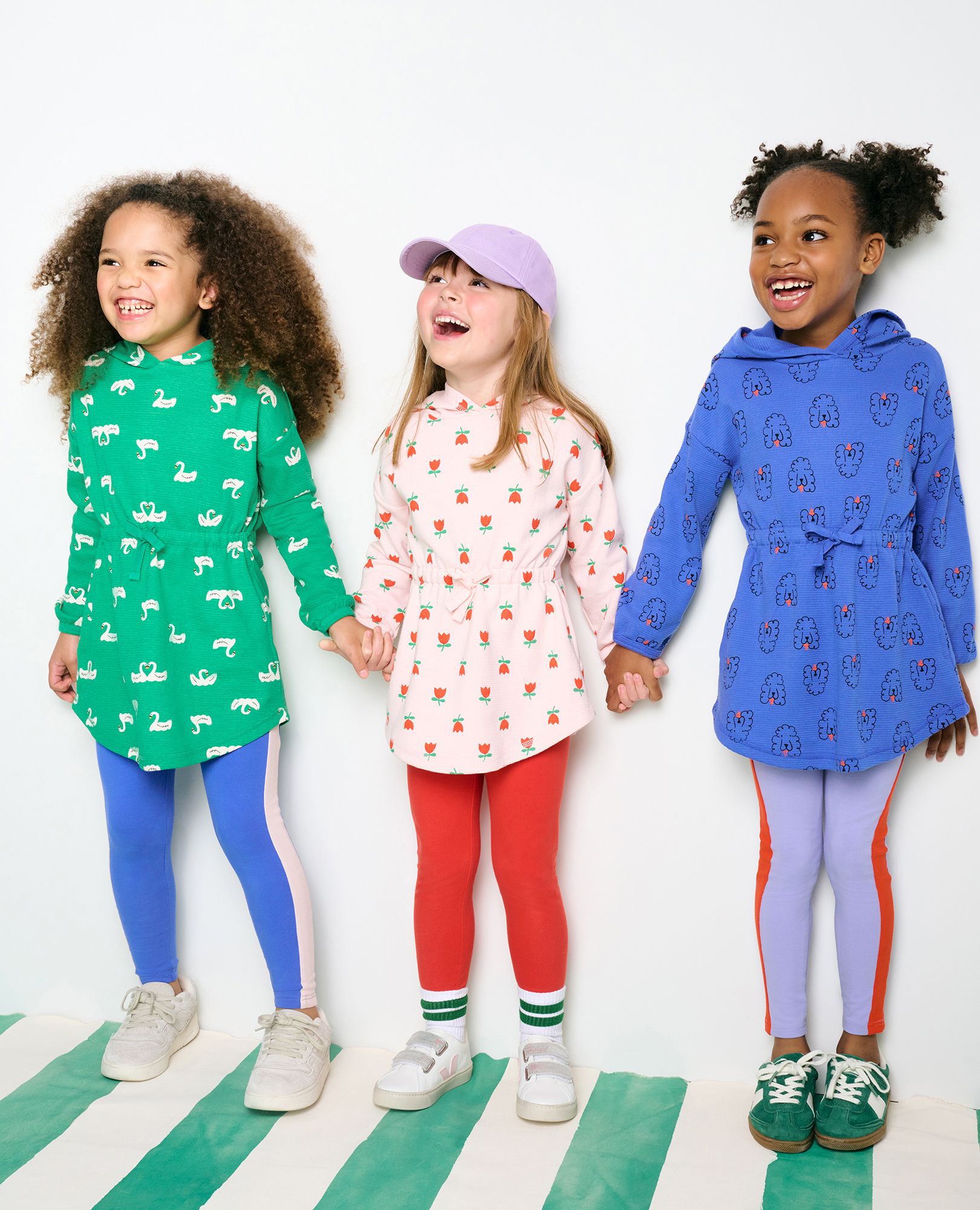 Kid Boy/Kid Girl Waffle Pattern Solid Color Hoodie Sweatshirt