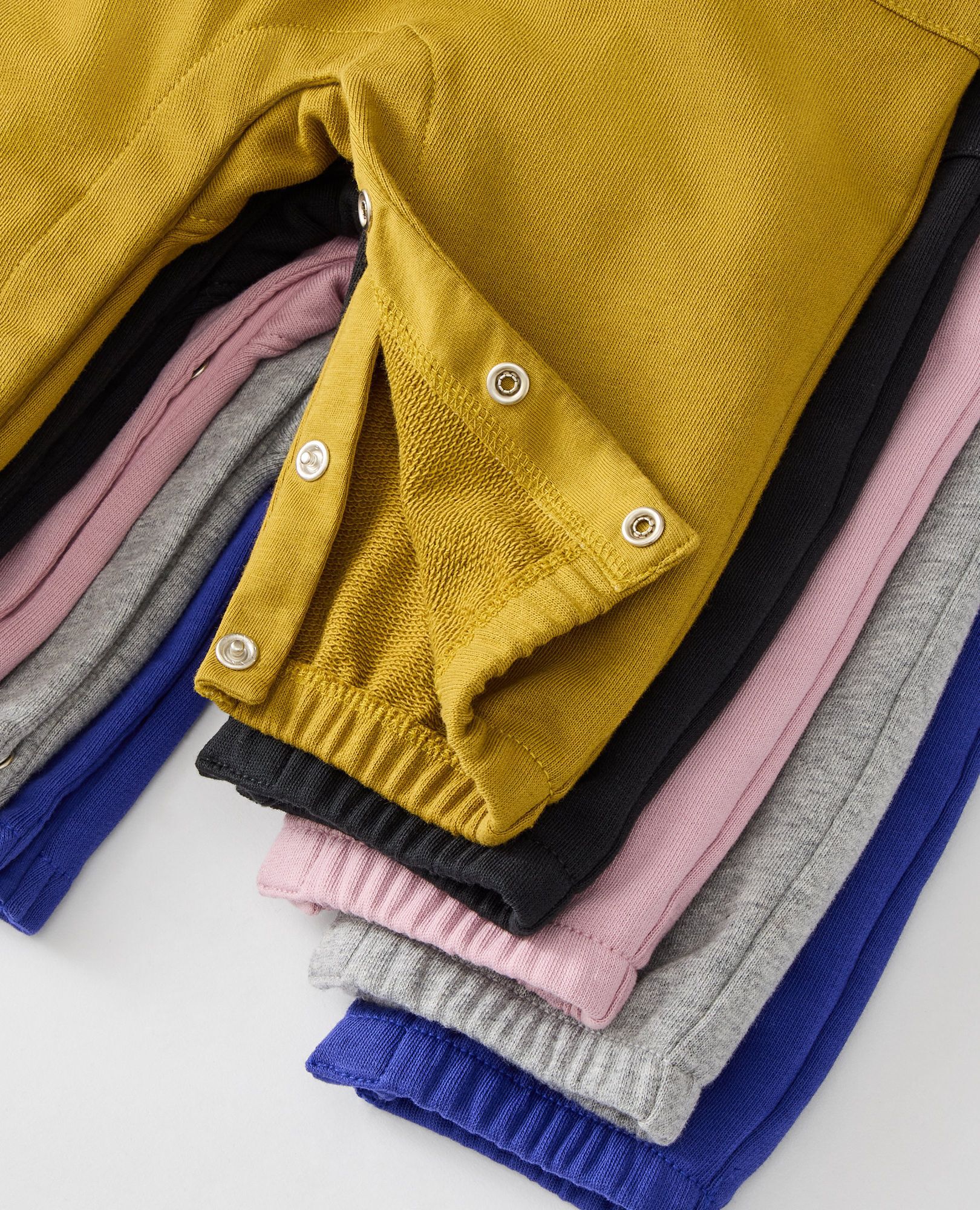 Baby Long Sleeve T-Shirt & French Terry Overalls Set in I Am A Rainbow - main