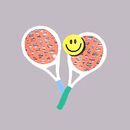 Relaxed Fit Active UV Graphic T-Shirt in See You On The Court - swatch