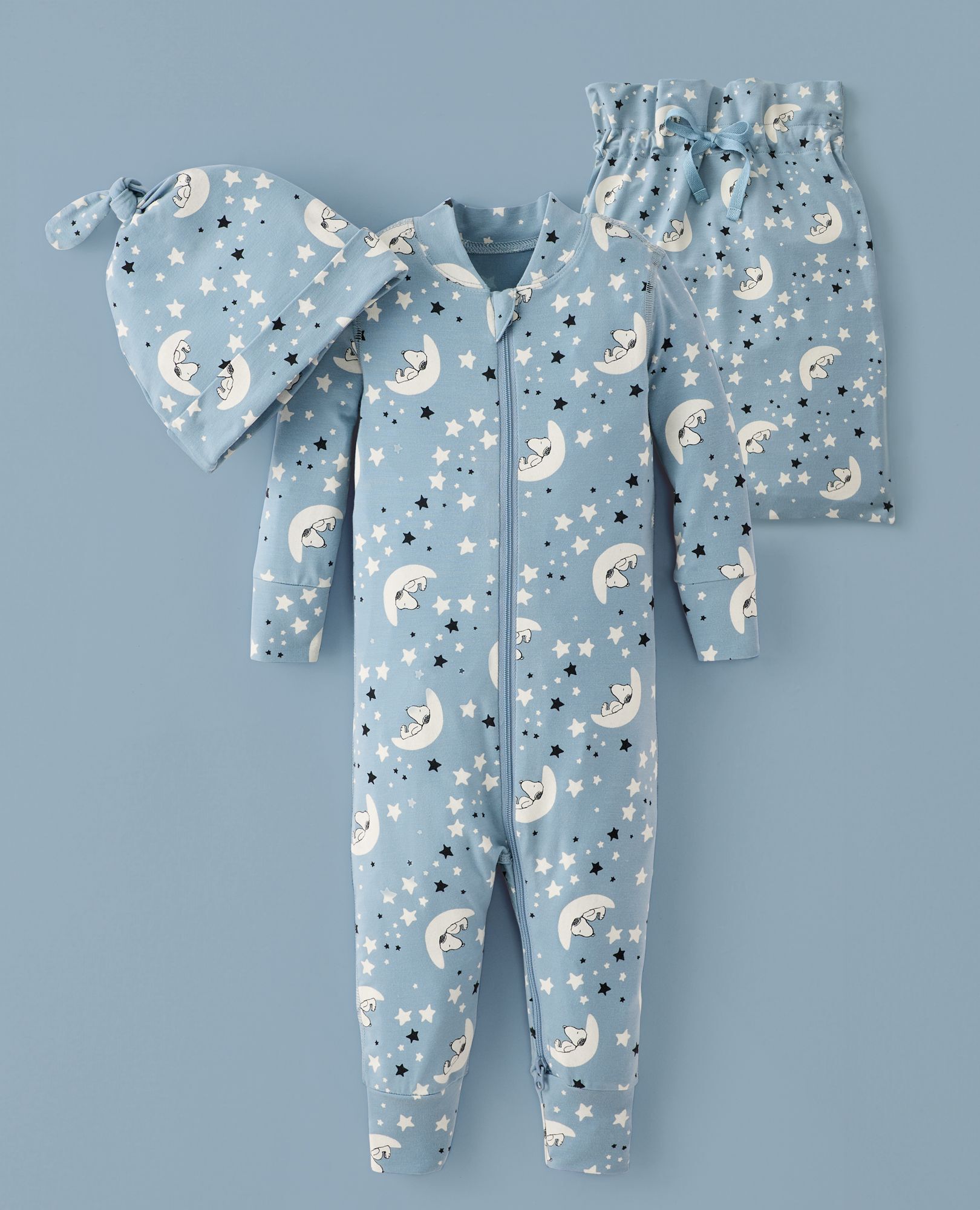 2-Piece Baby Peanuts Gift Set in HannaSoft™ ($64 value) in Snoopy Layette North Air - main