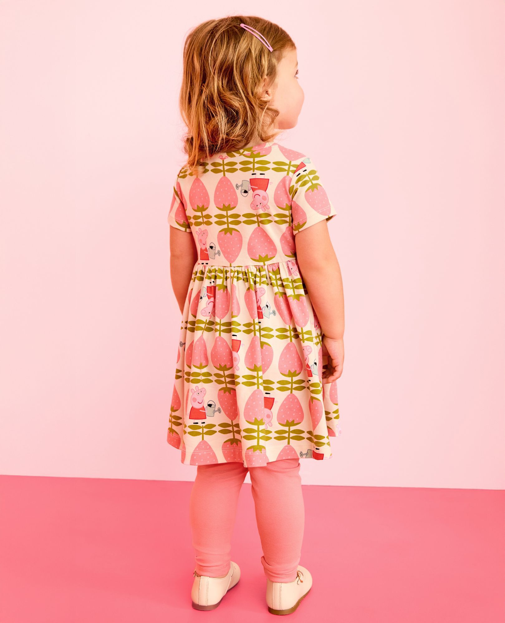 Peppa Pig Skater Dress & Leggings Set in Peppa Strawberry Garden - main