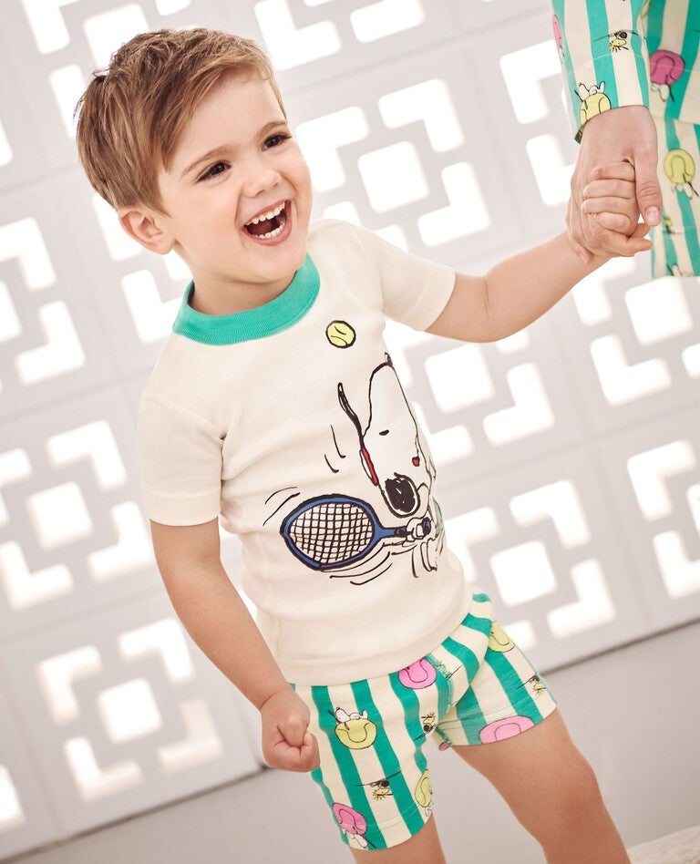 Kids Peanuts Short John Pajama Set