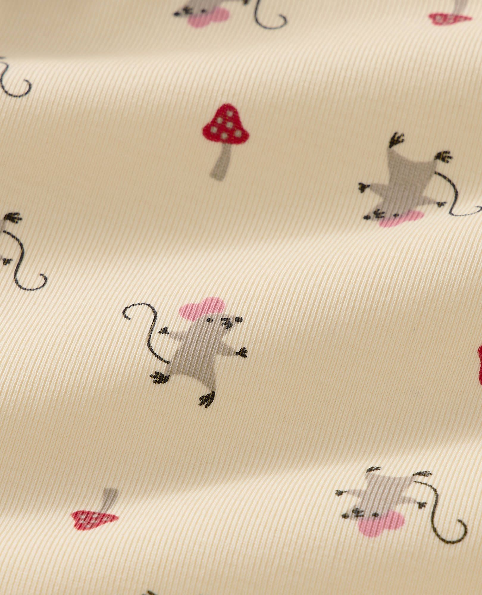 Holiday HannaJams™ Sleeper in Marvin the Mouse on Almond Oil - main