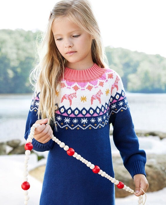 hanna andersson sweater dress Holiday Modern Sweater Dress | Hanna