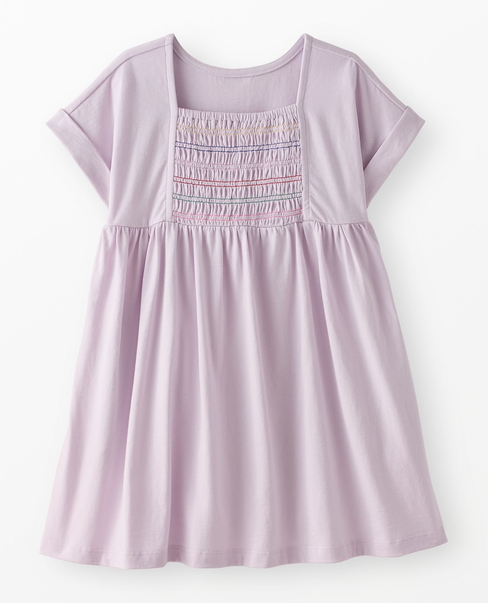 Dolman Sleeve Smocked Dress with Pockets in Orchid Hush - main