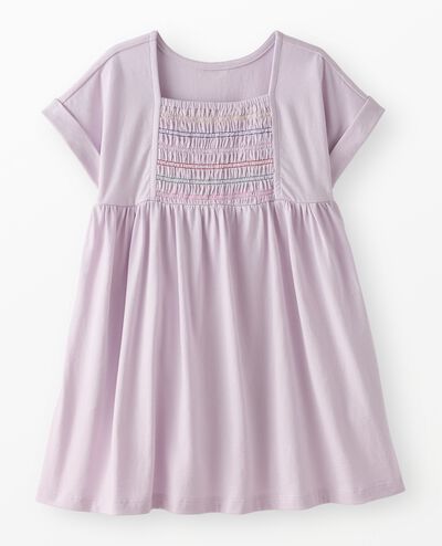 Dolman Sleeve Smocked Dress with Pockets in Orchid Hush - main