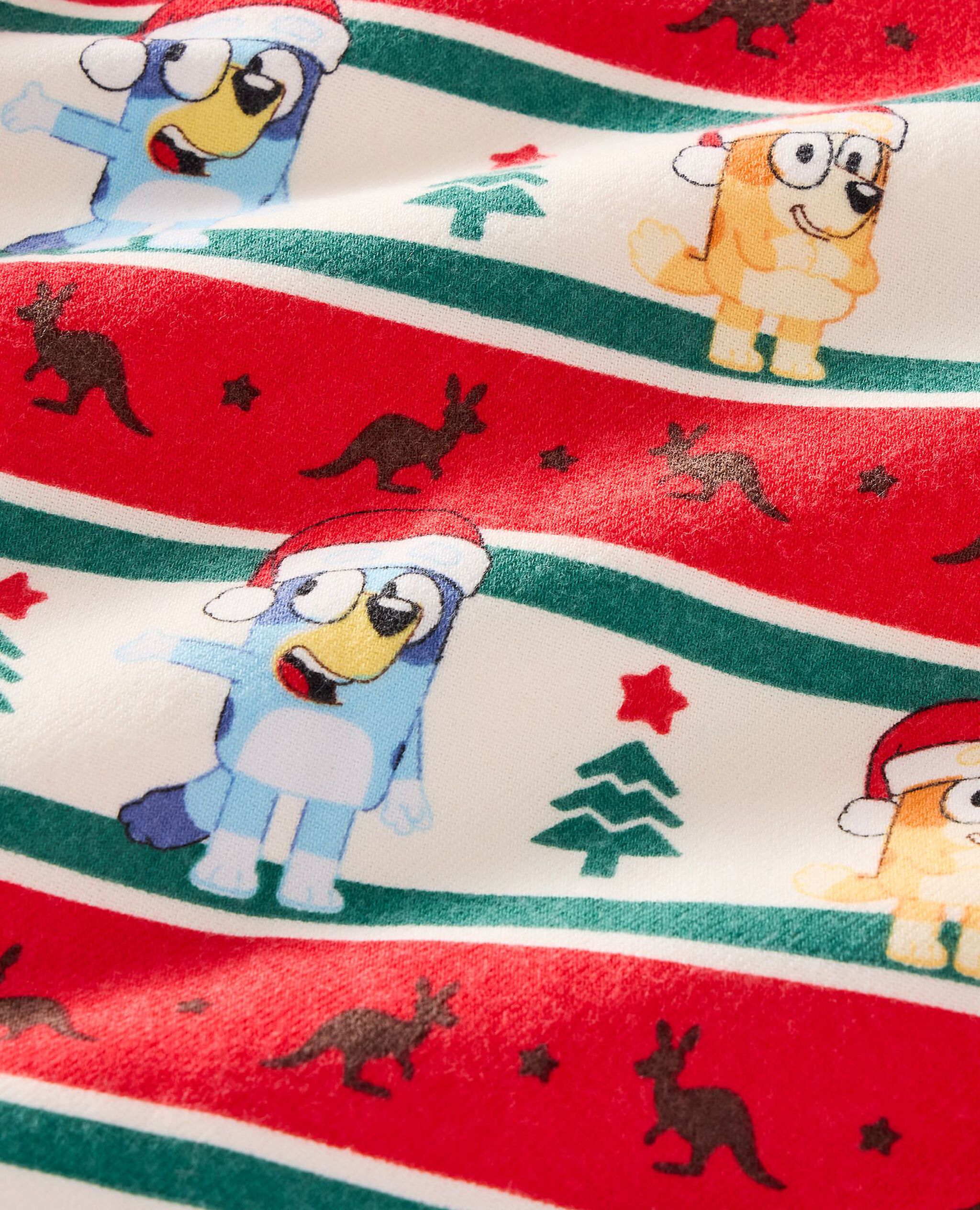 Bluey Holiday Flannel Pajama Set in Bluey Fairisle - main