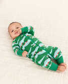 Baby Zip Sleeper In Organic Cotton in Crocodile Smile - main