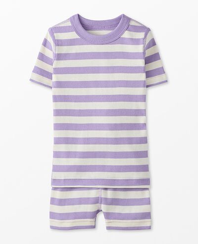 HannaJams™ Pajama Set in Violet Tulip / Ecru - main