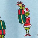 Dr. Seuss Grinch HannaSoft™ Stretch Sleeper in Grinch Presents on Blue - swatch