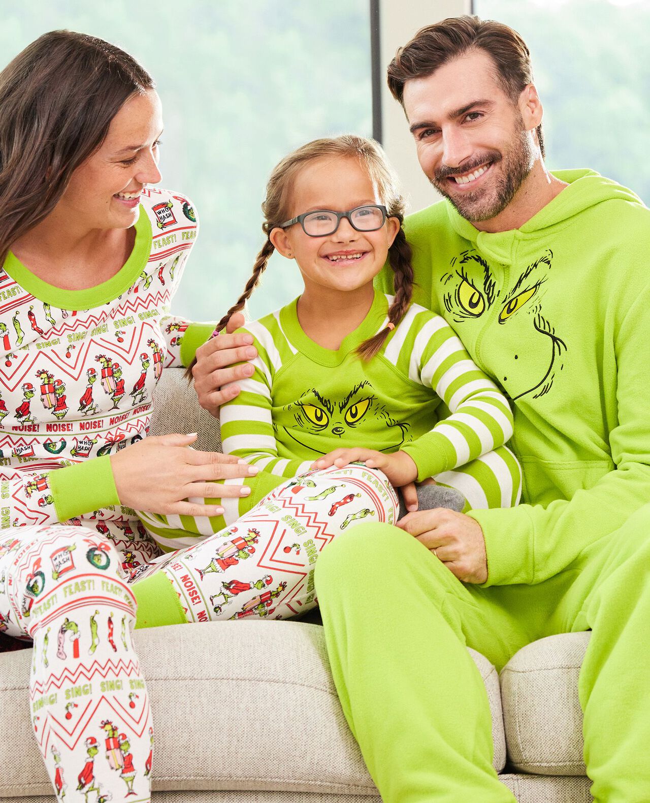 Adult Dr. Seuss Grinch Costume Fleece Jumpsuit in Grinch - main