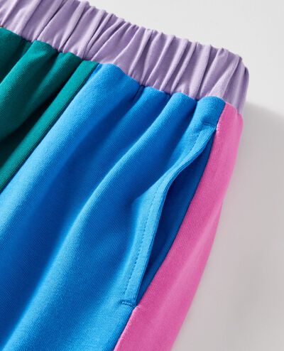 Colorblock Pants in Rainbow - main