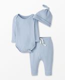 3-Piece Baby Pointelle Set in Zen Blue - main