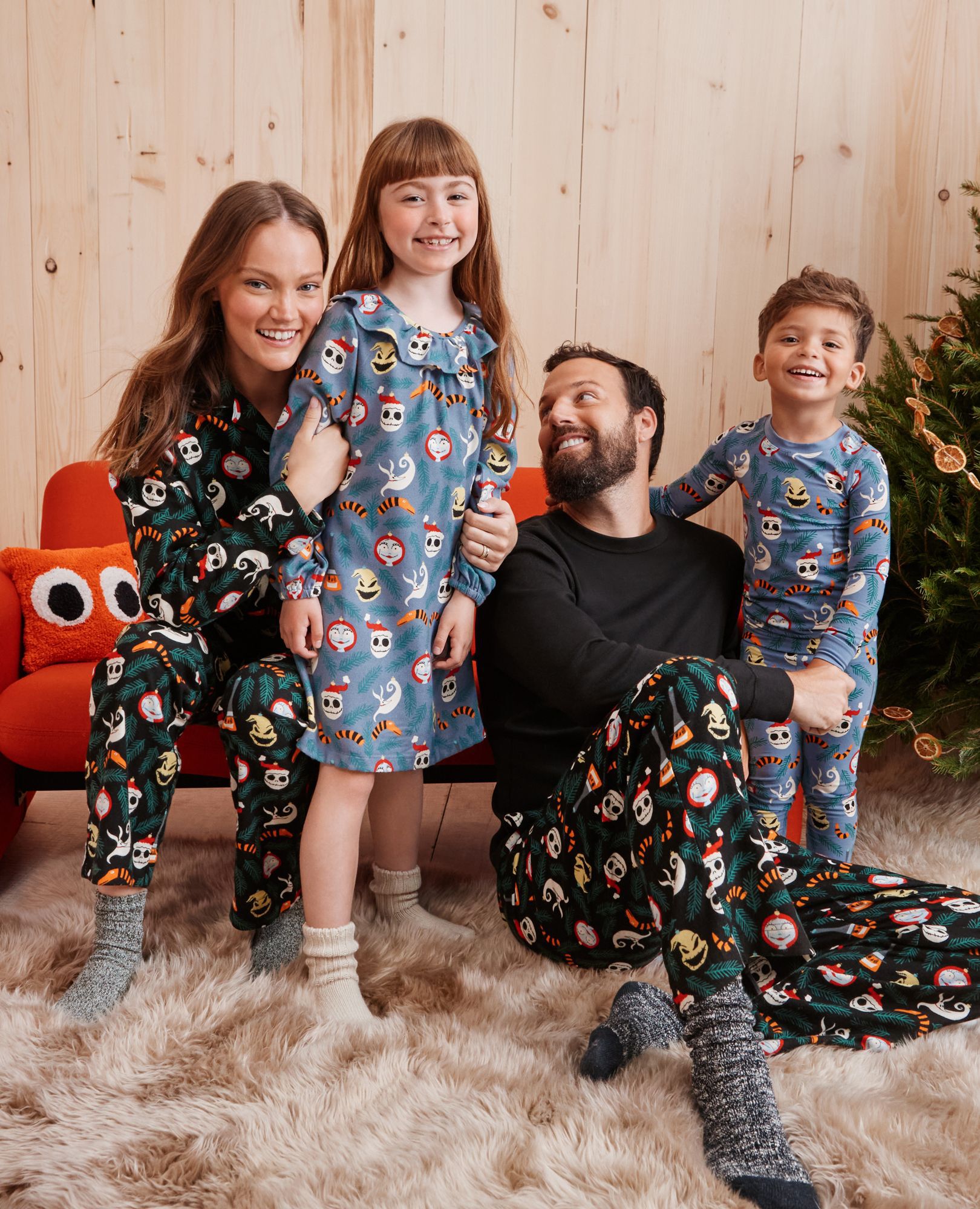 Adult Long John Pajama Top in Black - main