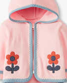 Baby Embroidered Jacket In Recycled Fleece in Petal Pink - main