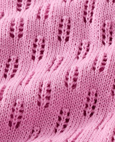 Pointelle Cardigan Sweater in Echinacea - main