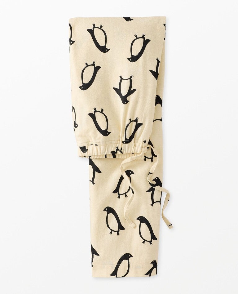 Adult Holiday Flannel Pajama Pants in Squeaky the Penguin - main